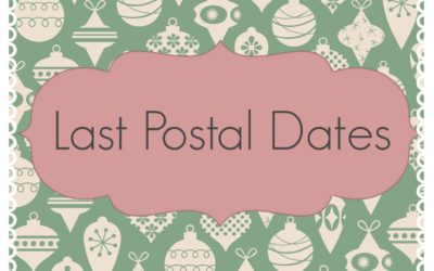 Final Postal Dates Christmas 2016