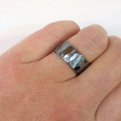 Rockstar Ii Black Wedding Ring - Elizabeth Anne Norris Jewellery